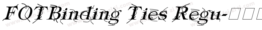 FOTBinding Ties Regu字体转换